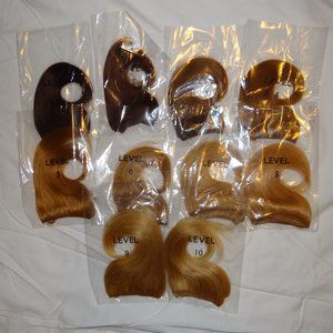 Hair Extensions - Blonde to Brunette - 10 Pieces